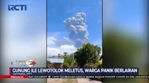 Warga Mengungsi Karena Erupsi Gunung Ile Lewotolok di NTT