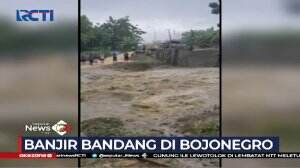 Pemukiman Warga di Bojonegoro di Terjang Banjir Bandang