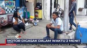 Asik Tertidur, Motor Milik Driver Ojek Online Di Curi