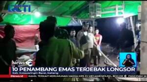 10 Penambang Emas Tertimbun Longsor Sedalam 65 Meter
