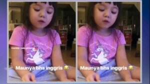 Gempi Ajak Papa Berbahasa Inggris