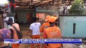 Lupa Matikan Kompor, Rumah Mewah di Jakarta Timur Terbakar