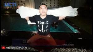 Anang Hermansyah Diceburin di Kolam Renang