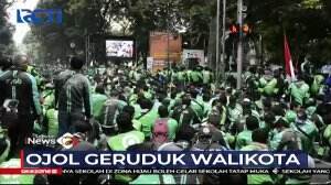 Tuntut Buka Aplikasi Penumpang, Ribuan Ojol Geruruk Kantor Walikota