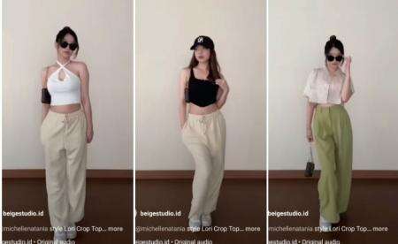 Busana Crop Top, Intip Gaya Influencer 