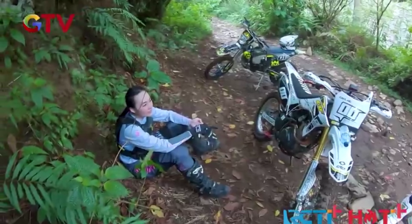 sherfina jatuh 5 kali main motor adventure
