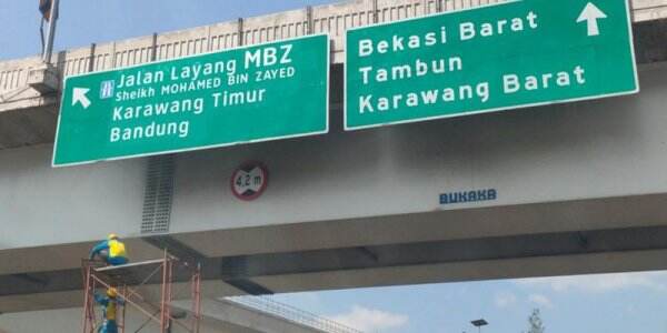 Mulai Hari Ini, Nama Tol Layang Japek Jadi Jalan Layang MBZ Sheikh Mohamed Bin Zayed