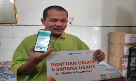 Rumah Zakat Bantu Difable Netra Punya Usaha Baru
