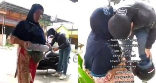 Momen Haru Anak Beri Kejutan pada Sang Ibu saat Pulang Kampung