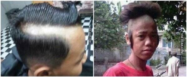 20 Model rambut nggak biasa warganet, ada yang bentuk peci