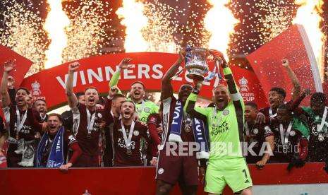 In Picture: Leicester Raih Gelar Juara Piala FA untuk Pertama Kalinya