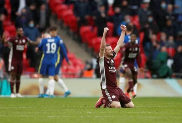 Leicester Rengkuh Trofi Pertama Piala FA, Vardy Gembira Bisa Lengkapi Karier