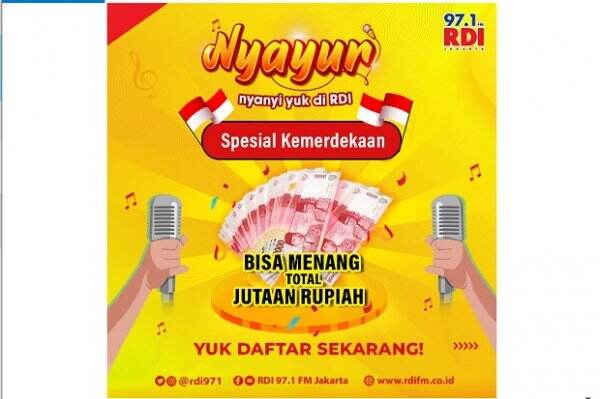 RDI Bikin Karaokean NYAYUR Berhadiah Jutaan Rupiah, Daftar Segera di Sini!
