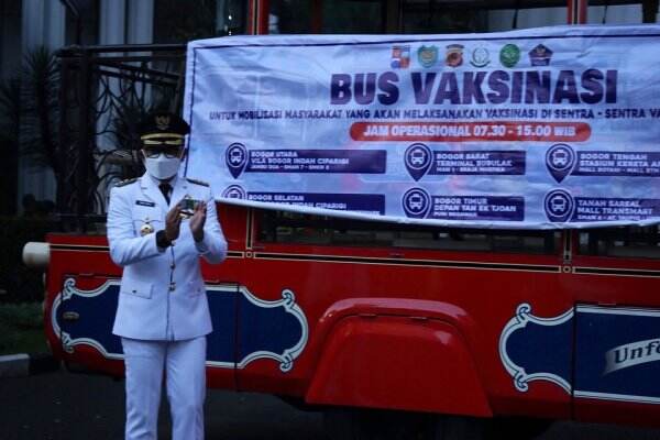 Satgas Covid-19 Kota Bogor Launching Bus Vaksinasi