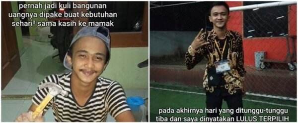 Perjuangan kuli bangunan lolos Bintara Polri, kisahnya tuai simpati