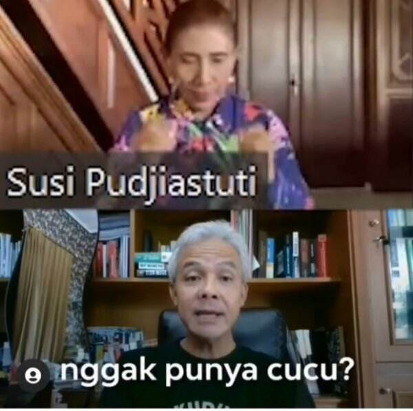 Susi dan Ganjar Adu Mulut Saat Zoom Meeting, Begini Faktanya