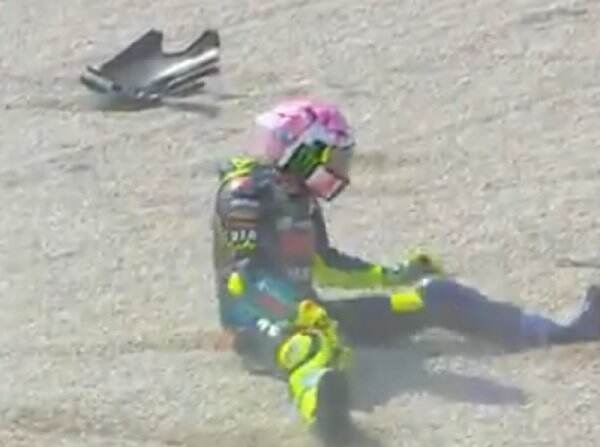 Jatuh di Kualifikasi MotoGP San Marino 2021, Valentino Rossi Bersyukur Tak Terluka