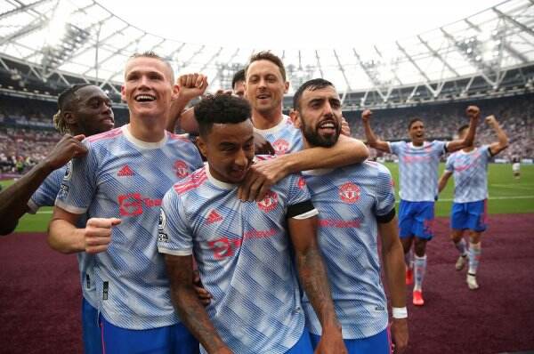 Hasil West Ham United vs Manchester United di Pekan Kelima Liga Inggris 2021-2022: The Red Devils Menang Dramatis 2-1