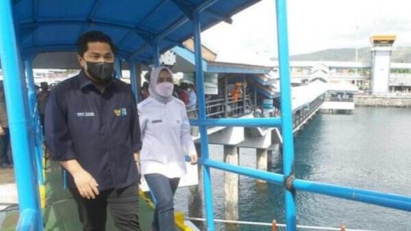 Erick Tinjau Penggunaan Aplikasi PeduliLindungi Di Pelabuhan Ketapang Dan Gilimanuk
