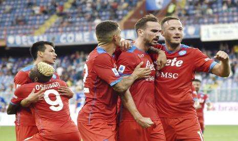 In Picture: Napoli Cukur Tuan Rumah Sampdoria 4-0