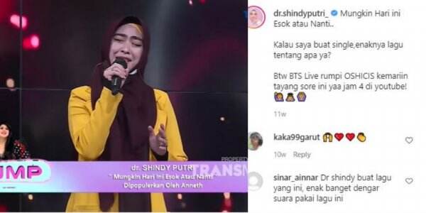 Pintar dan Berbakat, Suara Merdu Dokter Shindy Kakak Ria Ricis Tuai Pujian Selangit