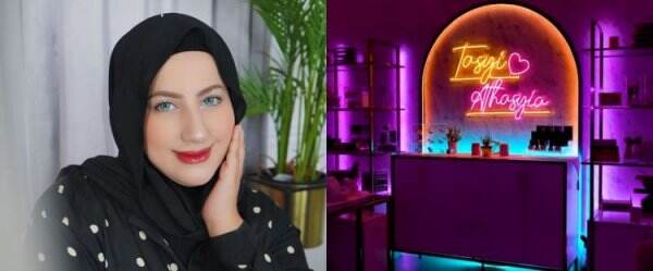 7 Cara Tasyi Athasyia Desain Studio Konten, Mewah dengan Lampu LED