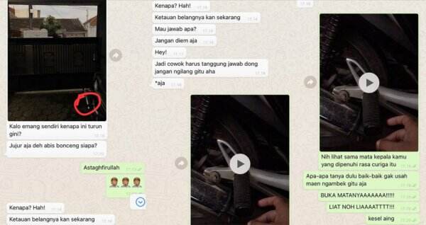 Gara-gara Pijakan Kaki Motor, Pria Ini Dituding Selingkuh