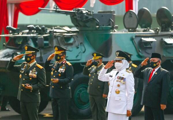 TNI Gelar Serbuan Vaksinasi Serentak 124.868 Dosis