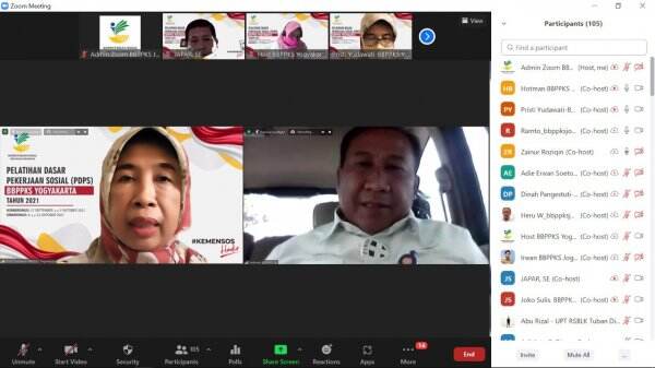 Sebanyak 90 ASN Ikuti Pelatihan Dasar Pekerjaan Sosial (PDPS) 2021