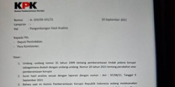 Waspada, KPK Temukan Dua Surat Palsu Beredar Mengatasnamakan KPK