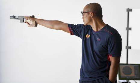 In Picture: Jawa Barat Amankan Emas Rapid Fire Pistol PON Papua
