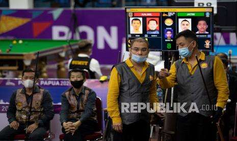 In Picture: Ganda Putara Jatim Raih Emas Nomor 9 Bola Biliar