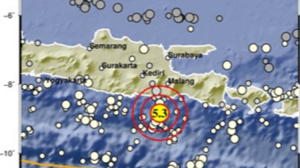 Gempa Magnitudo 5,3 Guncang Malang, Disusul Magnitudo 4,8 di Yogyakarta