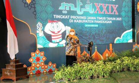 Gubernur Khofifah Soft Launching MTQ Jatim di Pamekasan