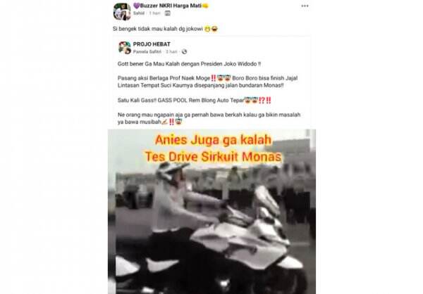 Video Anies Naik Moge Terjadi 2018, Tak Terkait Sirkuit Mandalika
