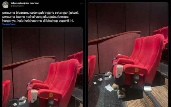 Viral Sampah Makanan Bertebaran di Kursi Bioskop, Ini Lho 5 Etika Menonton Film