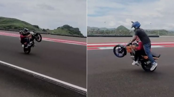 Video Viral: Freestyler Unjuk Kemampuan di Sirkuit Mandalika