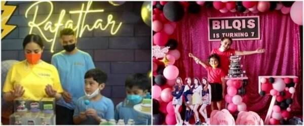 Momen meriah ultah 11 anak seleb di rumah, Titi Kamal gelar pool party