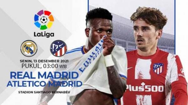 Prediksi Liga Spanyol Real Madrid vs Atletico Madrid: Los Blancos Diunggulkan
