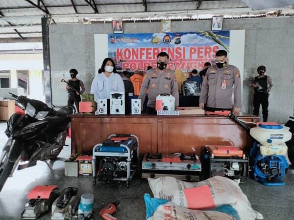 Polres Bangka Ungkap 5 LP dan 10 Tersangka Curat