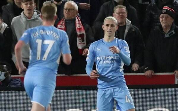 Hasil Brentford Vs Man City: Phil Foden Tajam, The Citizens Kokoh di Puncak Klasemen Liga Inggris