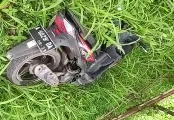 Warga Temukan Motor di Lapangan Bola Pipitan Serang