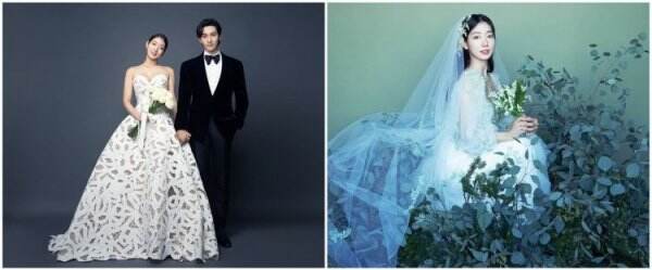 6 Potret gaun Park Shin-hye yang memukau, terbuat dari sutra putih