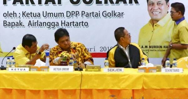 Elektabilitas Airlangga Tak Kunjung Naik, Nurdin Halid: Golkar Memang Belum Bekerja