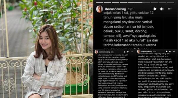 Shannon Wong Ungkap Disiksa dan Dipaksa Bekerja Oleh Orangtua, Jadi Tulang Punggung di Usia 15 Tahun