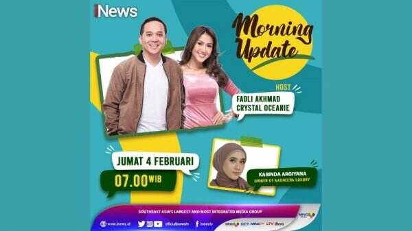 Bahas Tren Hijab 2022, Karinda Argiyana hadir di Morning Update iNews