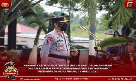 Polisi Gorontalo Dilarang Bawa Senjata Api Saat Amankan Demo