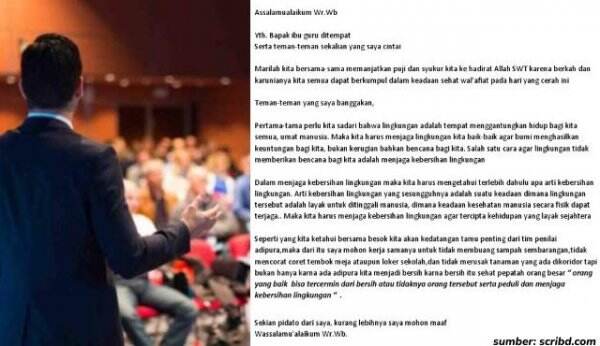 Contoh Pidato Singkat Tentang Kebersihan yang Baik dan Benar. Mudah Diingat dan Dihafalkan!