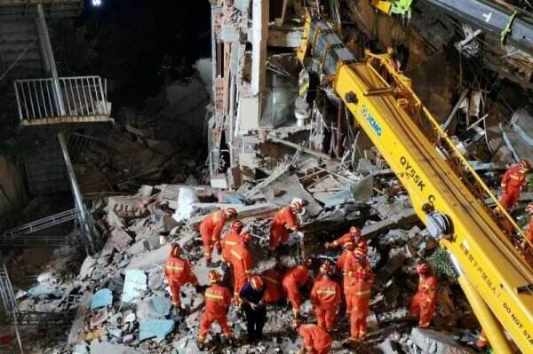 Berita Duka yang Mengagetkan, Korban Tewas Gedung Ambruk di Changsha Tiongkok 53 Orang