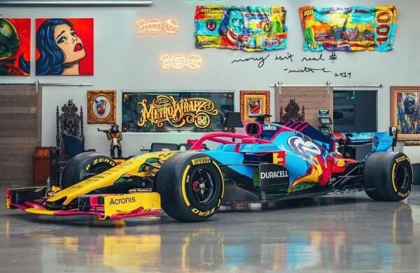 AlphaTauri Dan Williams Pamer Mobil Berkelir Grafitti Kolaborasi Dengan Seniman